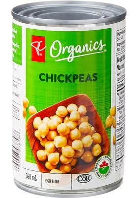 PC Organics High Fibre Chickpeas (398 ml)
