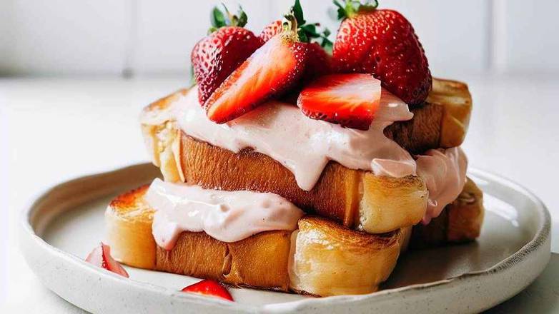 Stuffed Strawberry Cream Cheese French Toast