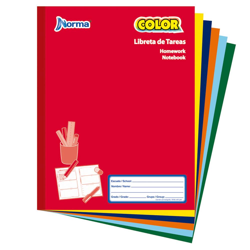 Norma color libreta de tareas (1 pieza)