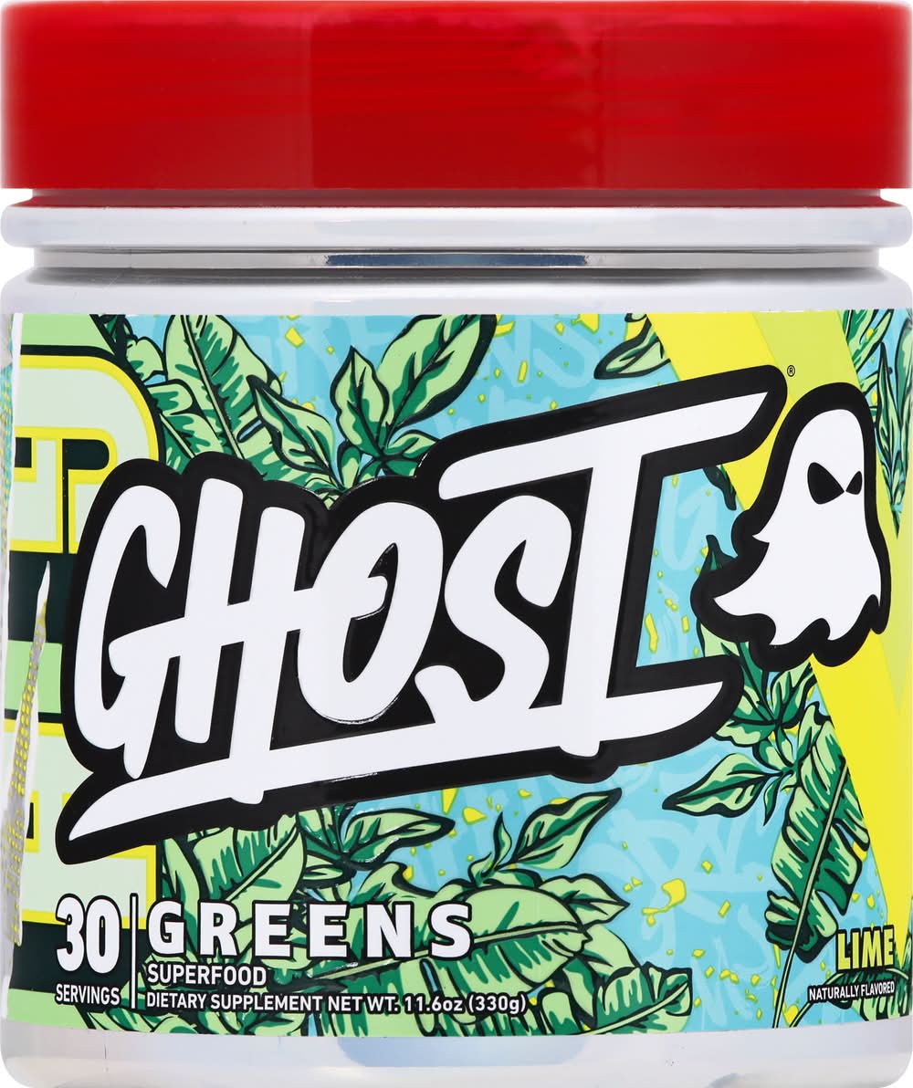 Ghost Greens Superfood Dietary Supplement, Lime (11.6 oz)