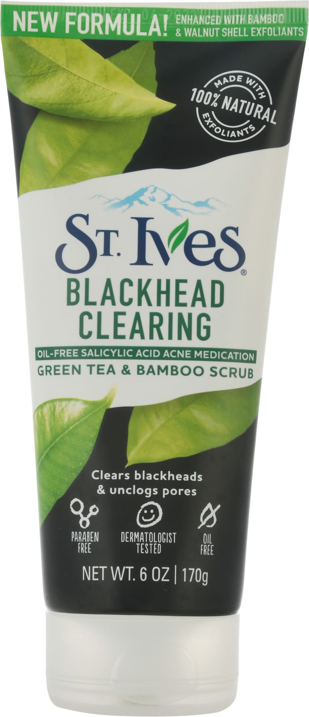 St. Ives Blackhead Clearing Green Tea & Bamboo Scrub (6 oz)