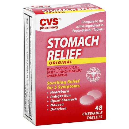 Cvs Pharmacy Original Stomach Relief Chewable Tablets