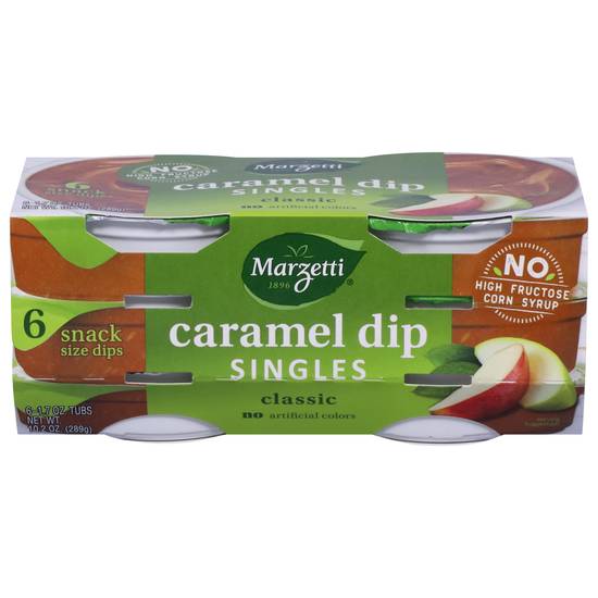 Marzetti Classic Single Caramel Dips (6 x 1.7 oz)