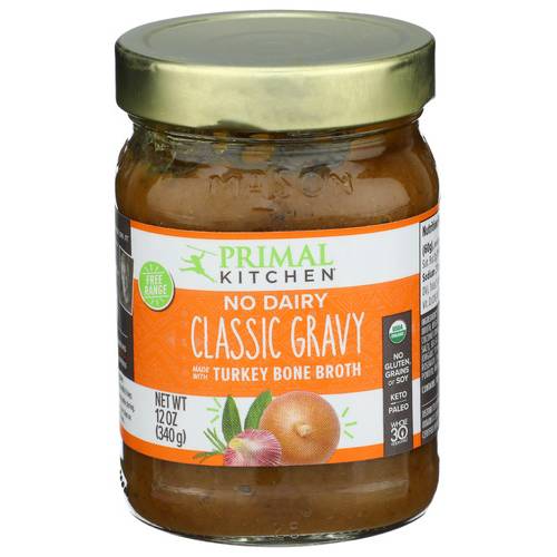 Primal Kitchen No Dairy Classic Gravy Made With Turkey Bone Broth