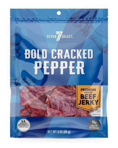 7-Select Bold Cracked Pepper Jerky 3oz