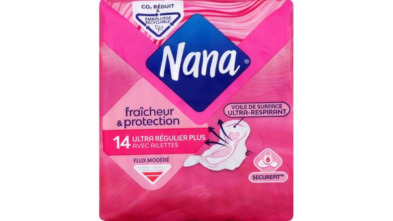 Nana - Serviettes hygiéniques ultra régulier plus