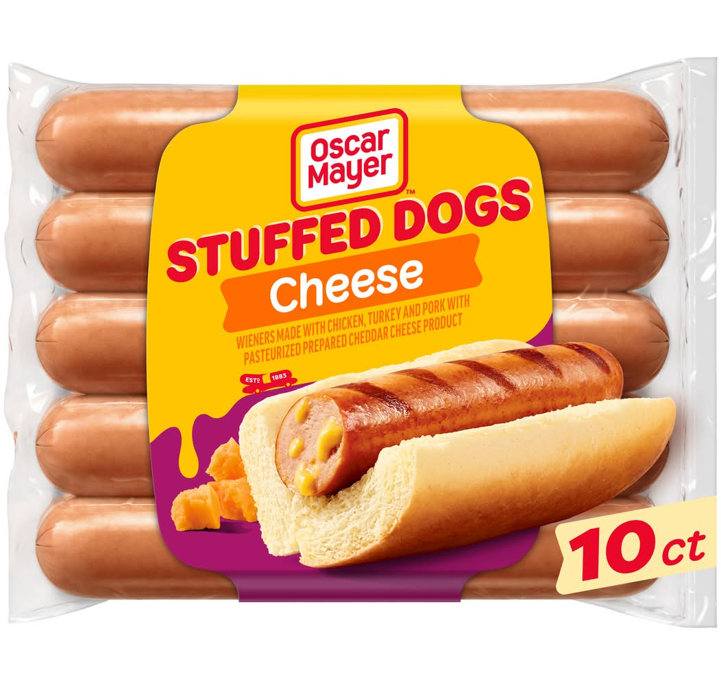 Oscar Mayer Stuffed Hot Dogs, Cheese (16 oz, 10 ct)