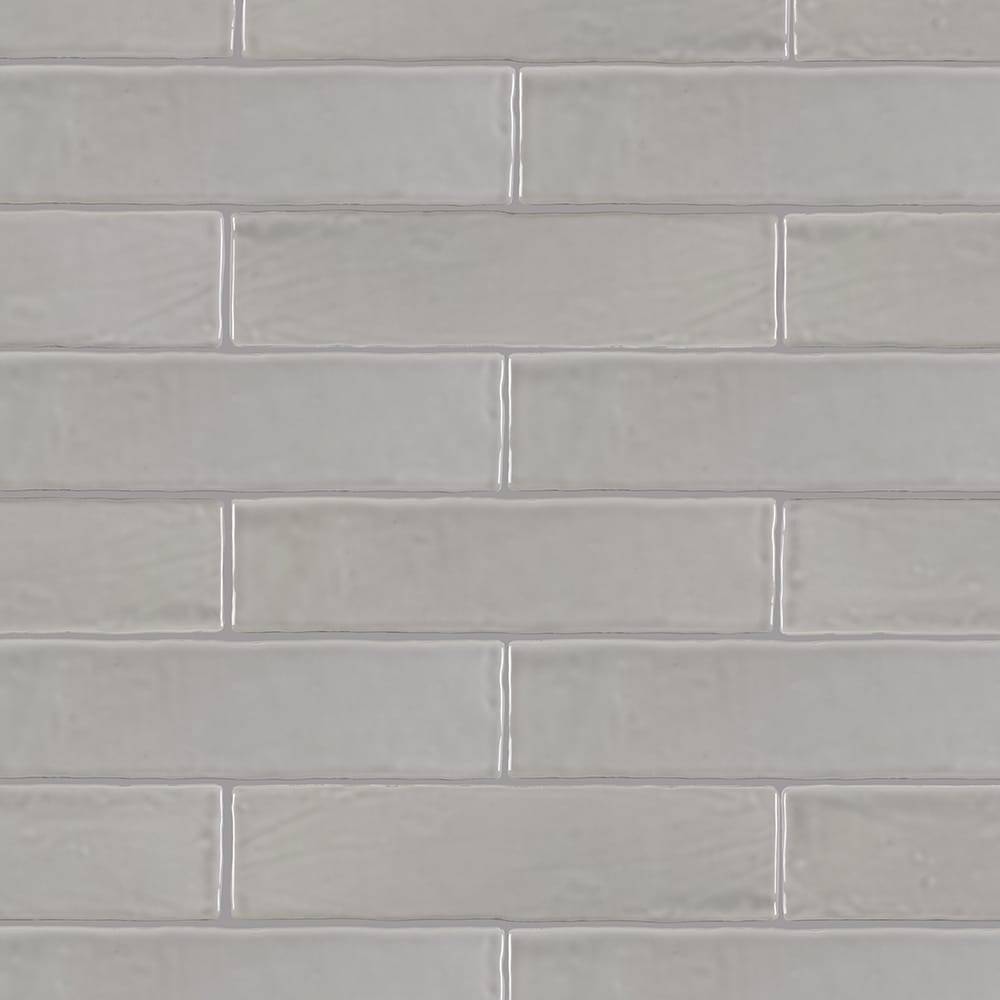 Boutique Ceramic Boutique Crafted Silver 3-in x 12-in Glazed Ceramic Subway Wall Tile (0.24-sq. ft/ Piece) | LWBOUT0312SILV