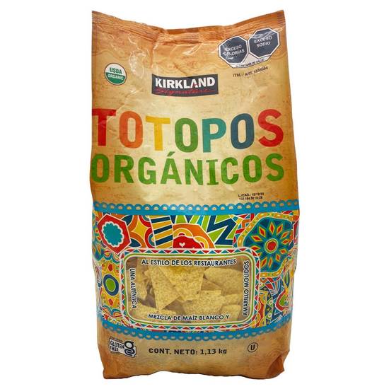 Kirkland Signature totopos orgánicos