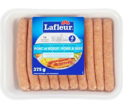 Lafleur saucisse légère au boeuf et au porc - pork beef light sausage