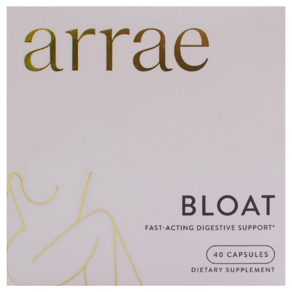 Arrae Bloat Gas & Indigestion Support Digestive Supplement Capsules (40 ct)