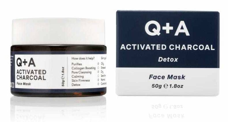 Q+A Activated Charcoal Face Mask 50g