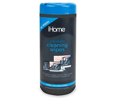 Ihome Anti Static Cleaning Wipes (40 ct)