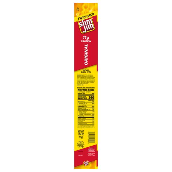 Slim Jim Original Smoked Snack Stick Twin Pack 1.94oz