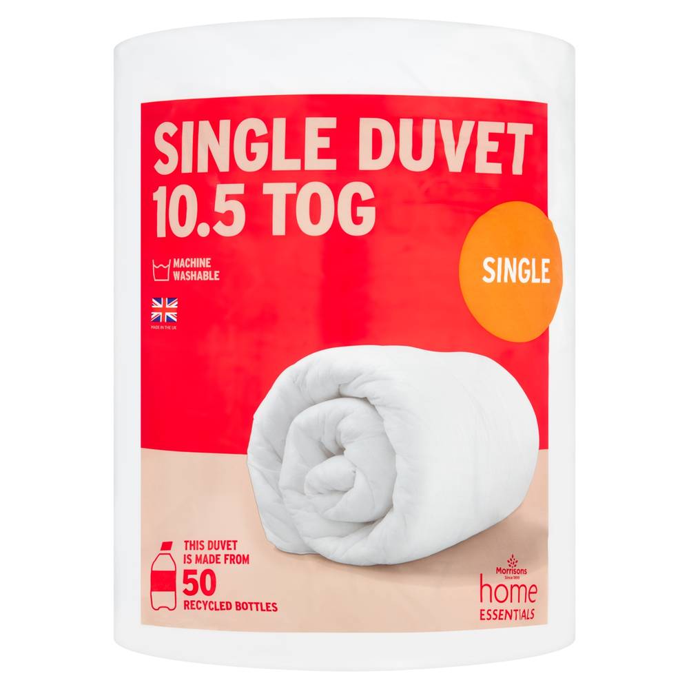 Morrisons Home Essentials 10.5 Tog Single Duvet