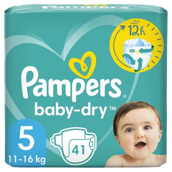 Pampers - Baby dry couches taille 5 (41 pièces)