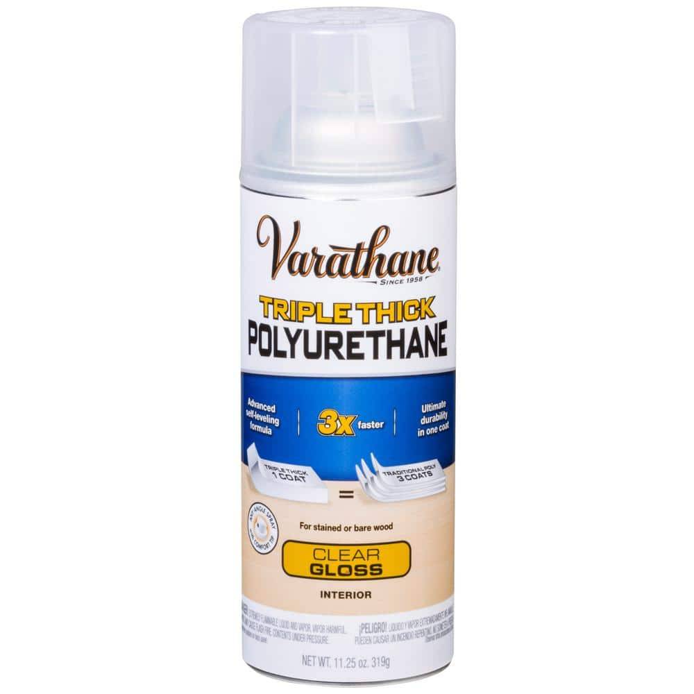 Varathane 11 Oz. Clear Gloss Triple Thick Polyurethane Spray