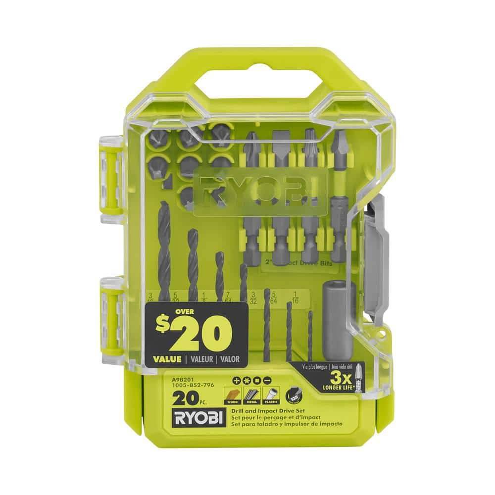 Ryobi Drill & Impact Drive Kit (20 ct)