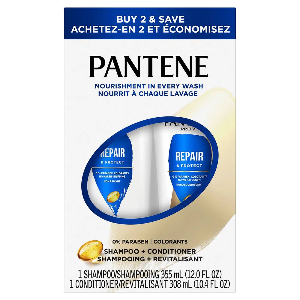 Pantene Pro-V Repair & Protect Shampoo & Conditioner Dual Pack, 22.4 Oz