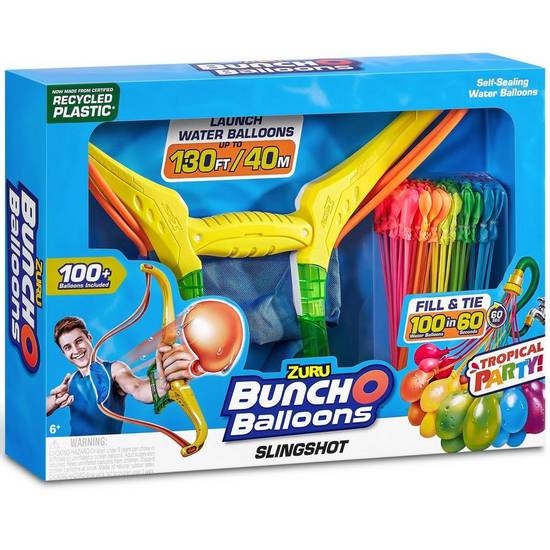 Bunch O Balloons Tropical Party Plastic & Latex Slingshot, 100ct