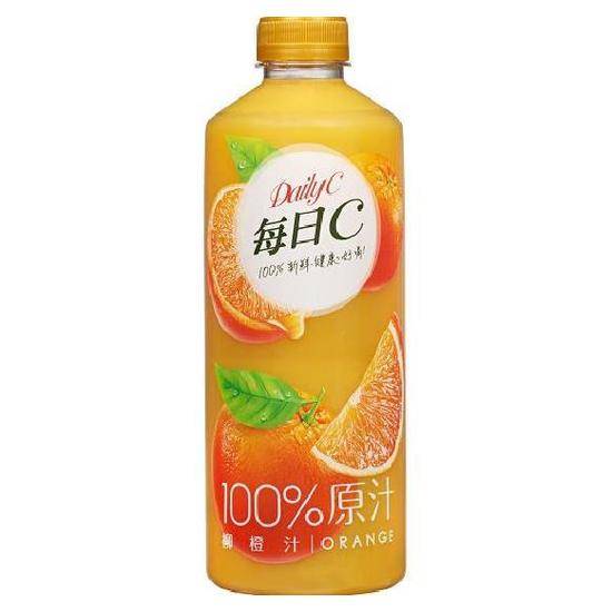 每日C100%柳橙汁1300ml