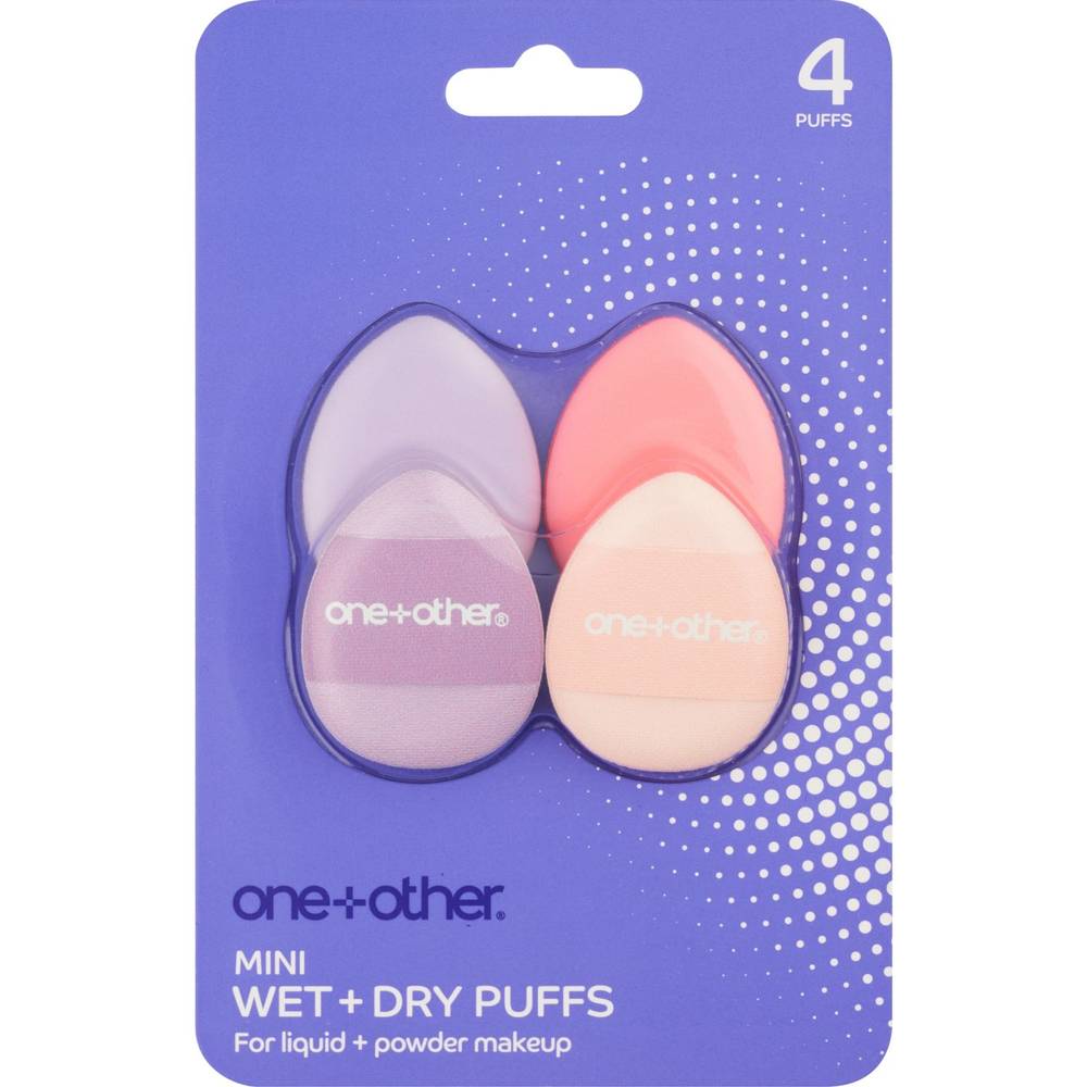 One+Other Mini Puff Sponges, 4 Ct