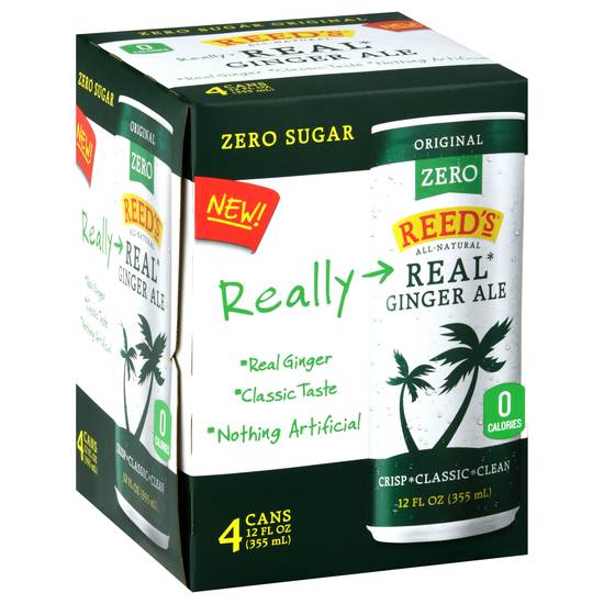 Reed's Zero Sugar Real Ginger Ale Drink (48 fl oz)