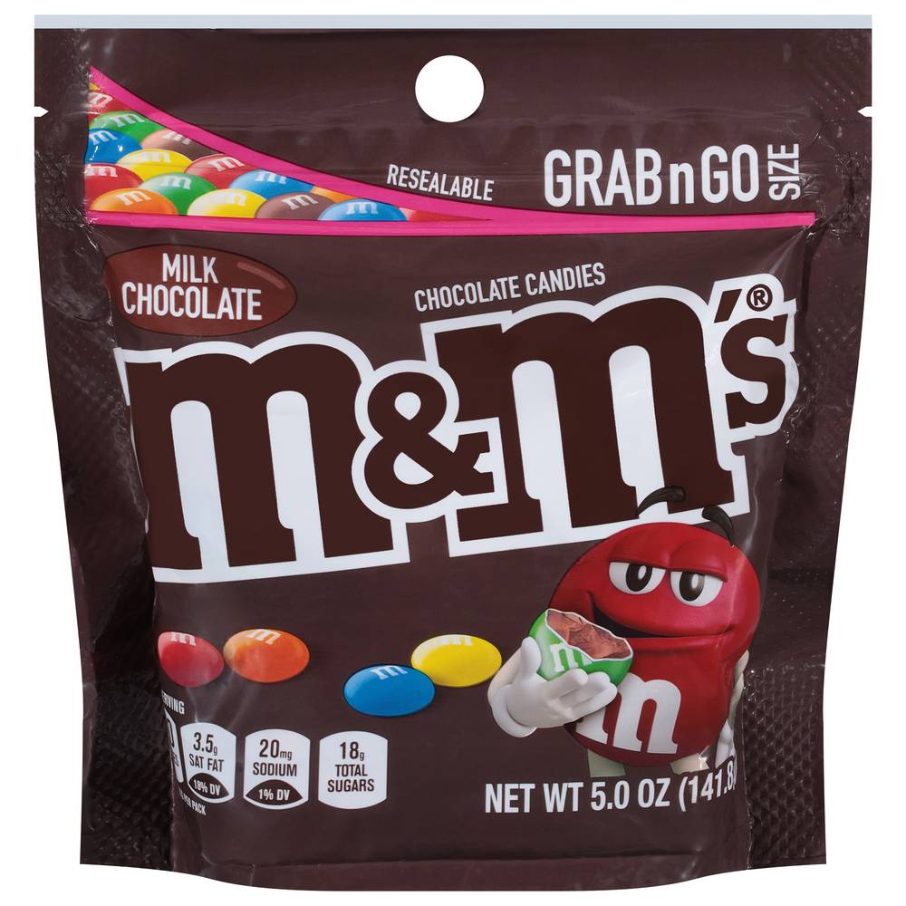 M&M's Milk Chocolate Chocolate Candies Grab N Go Size (5 oz)