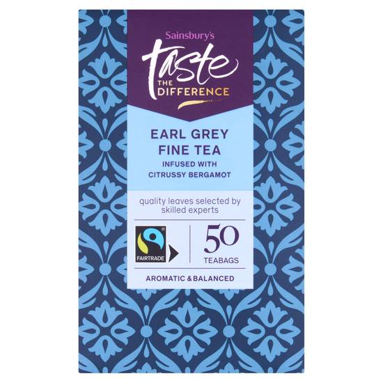 Sainsbury's Earl Grey Tea Bags,  Taste the Difference x50