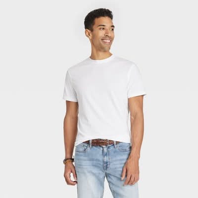 Goodfellow & Co. Every Wear Short Sleeve T-Shirt, Men, M, White
