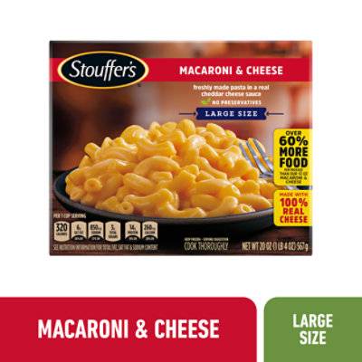 Stouffer'S Large Size Macaroni And Cheese Frozen Meal - 20 Oz