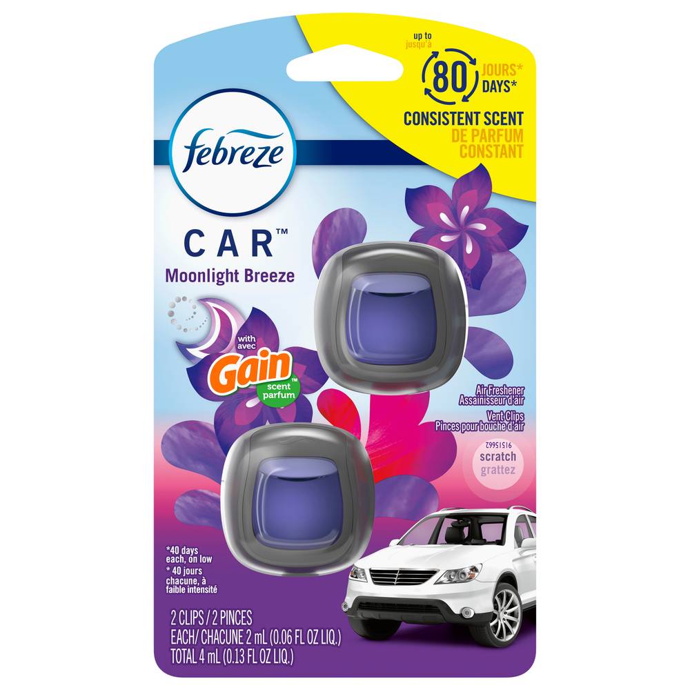 Febreze Car Moonlight Breeze Air Freshener (2 ct)