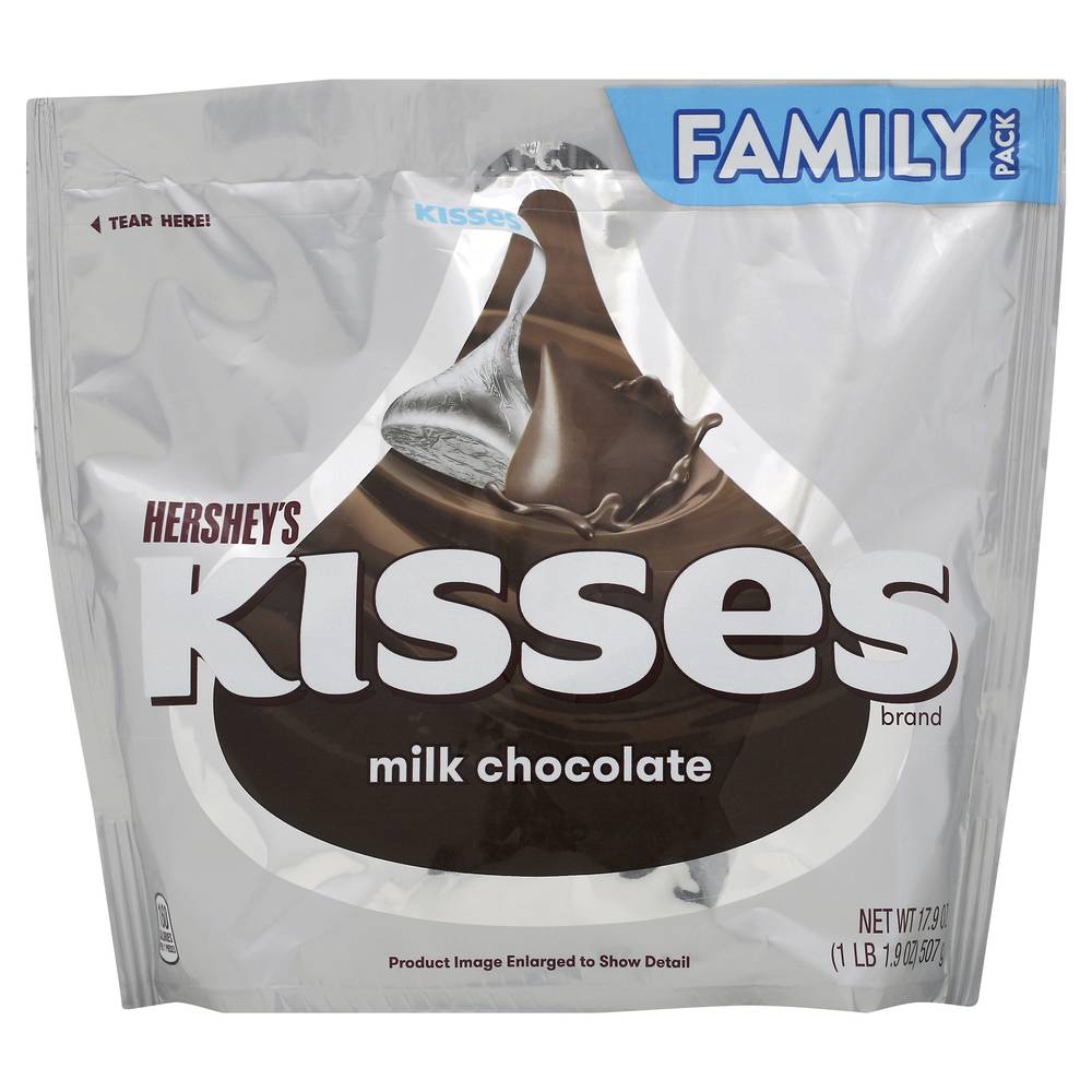 Hershey's Family pack Kisses Milk Chocolate Candy (1.12 lbs)