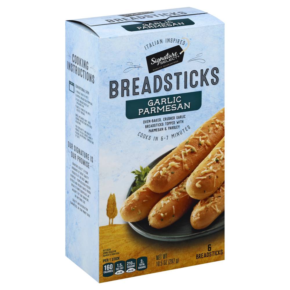 Signature Select Garlic & Parmesan Cheese Breadsticks (10.5 oz)