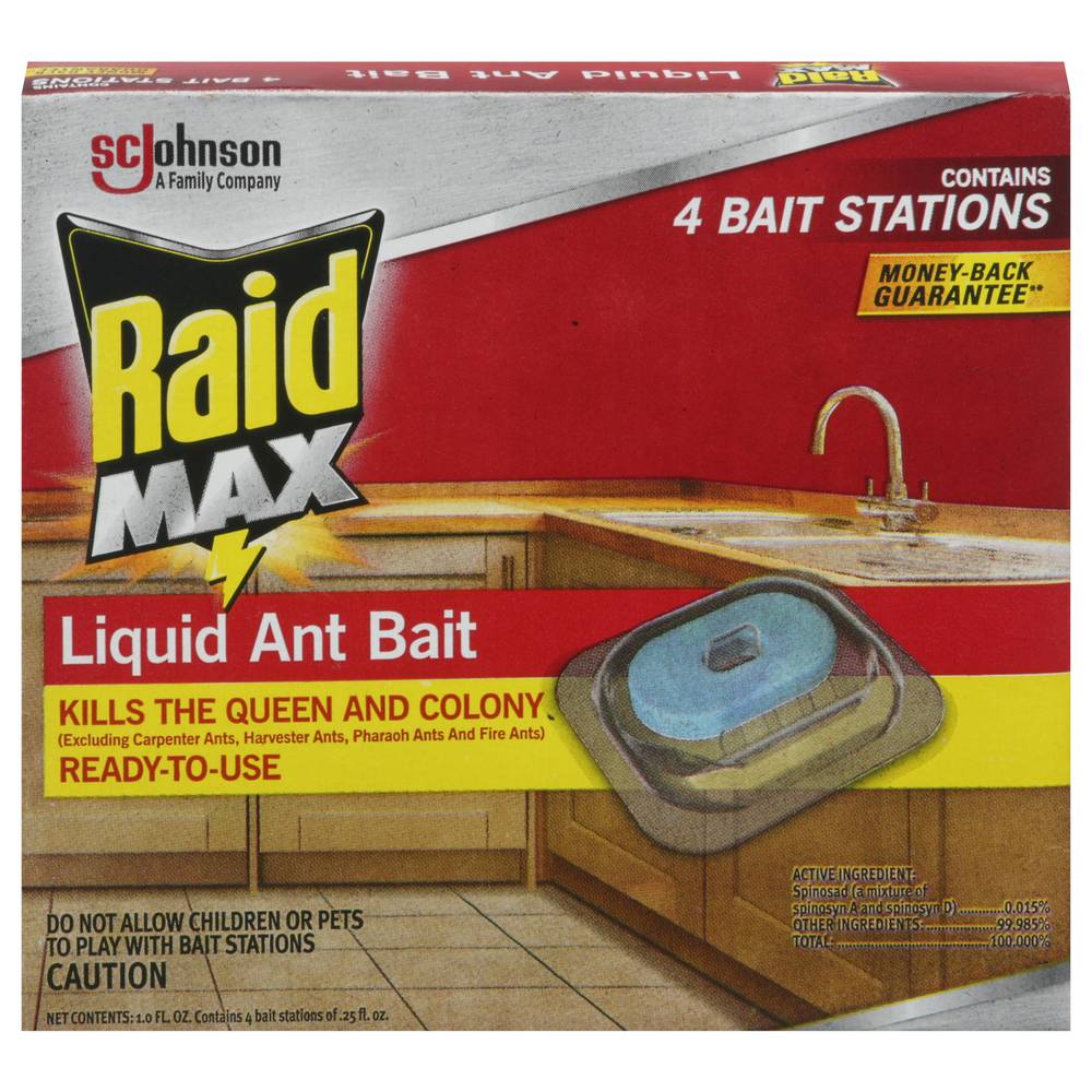 Raid Max Liquid Ant Bait (0.25 fl oz, 4 ct)