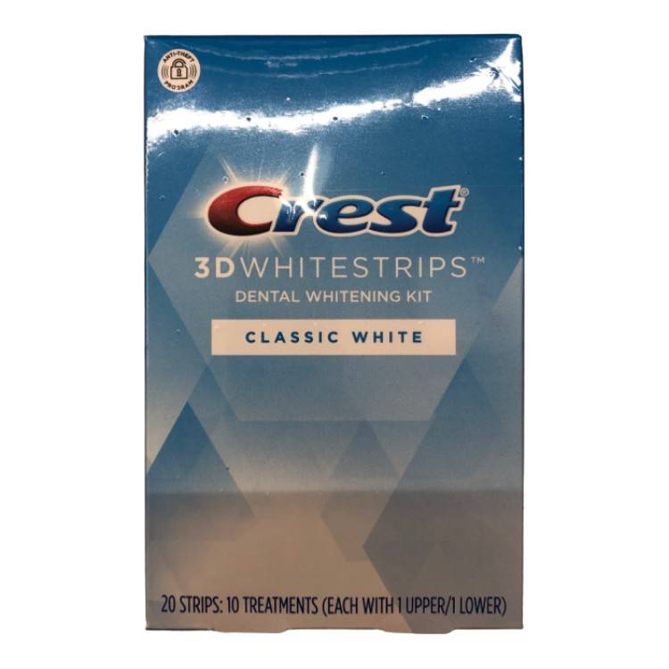 Crest 3D Whitestrips Classic White Dental Whitening Kit (20 ct)