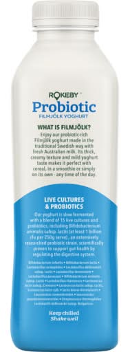 Rokeby Farms Natural Probiotic Filmjolk Yoghurt (750g)