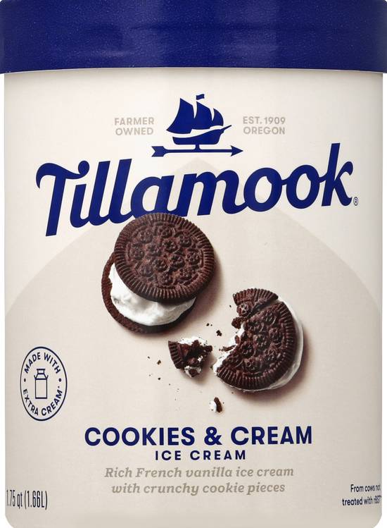 Tillamook Cookies & Cream Ice Cream