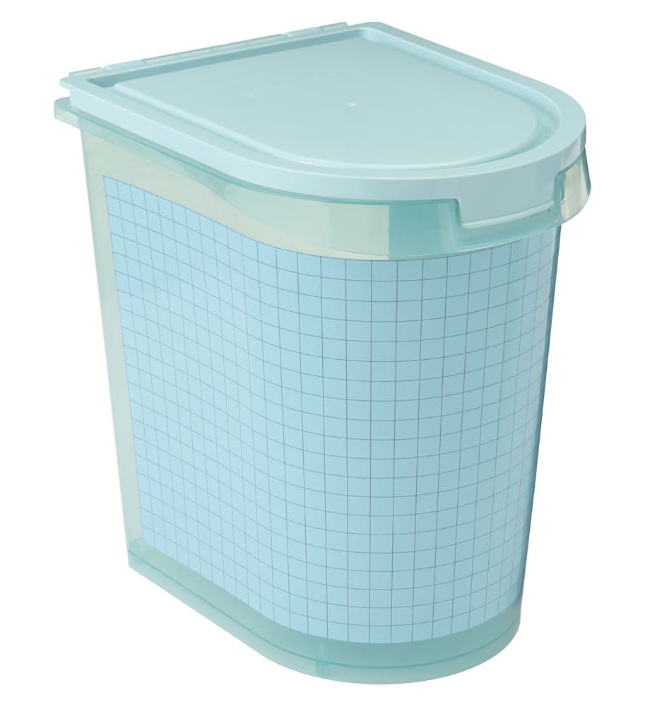 Heart to Tail 20L Pet Food Container - Blue Checkers