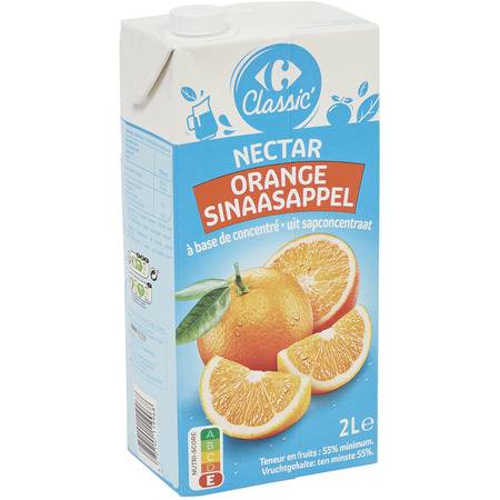 Nectar d'orange CARREFOUR CLASSIC' - La brique d'1L