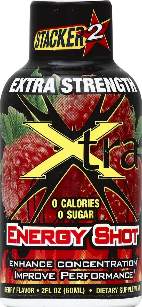 Stacker 2 Extra Strength Berry Flavor Energy Shot (2 fl oz)
