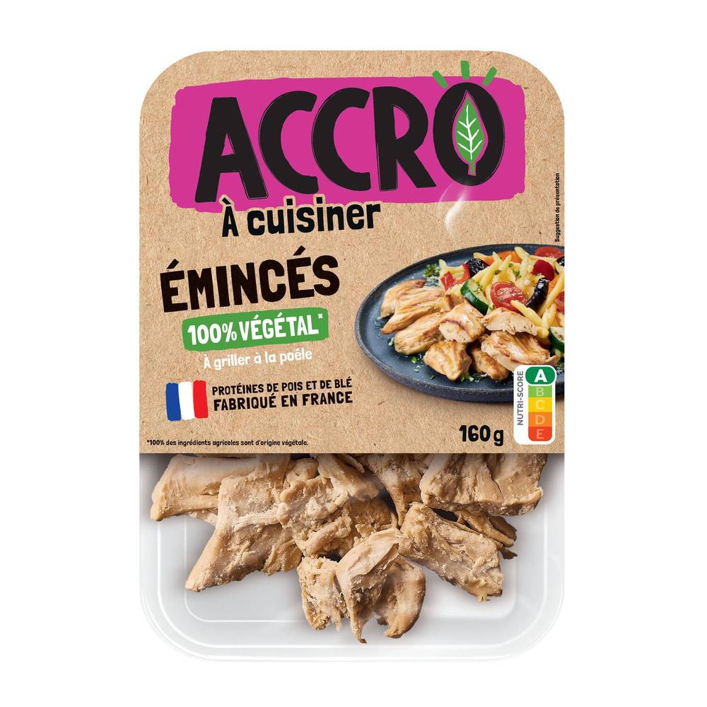 Accro - Émincés 100% végétal à cuisiner (160g)