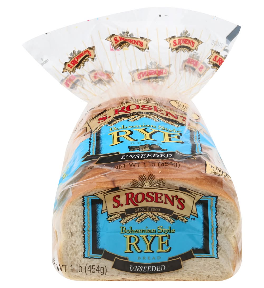 S. Rosen's Bohemian Style Unseeded Rye Bread (1 lbs)
