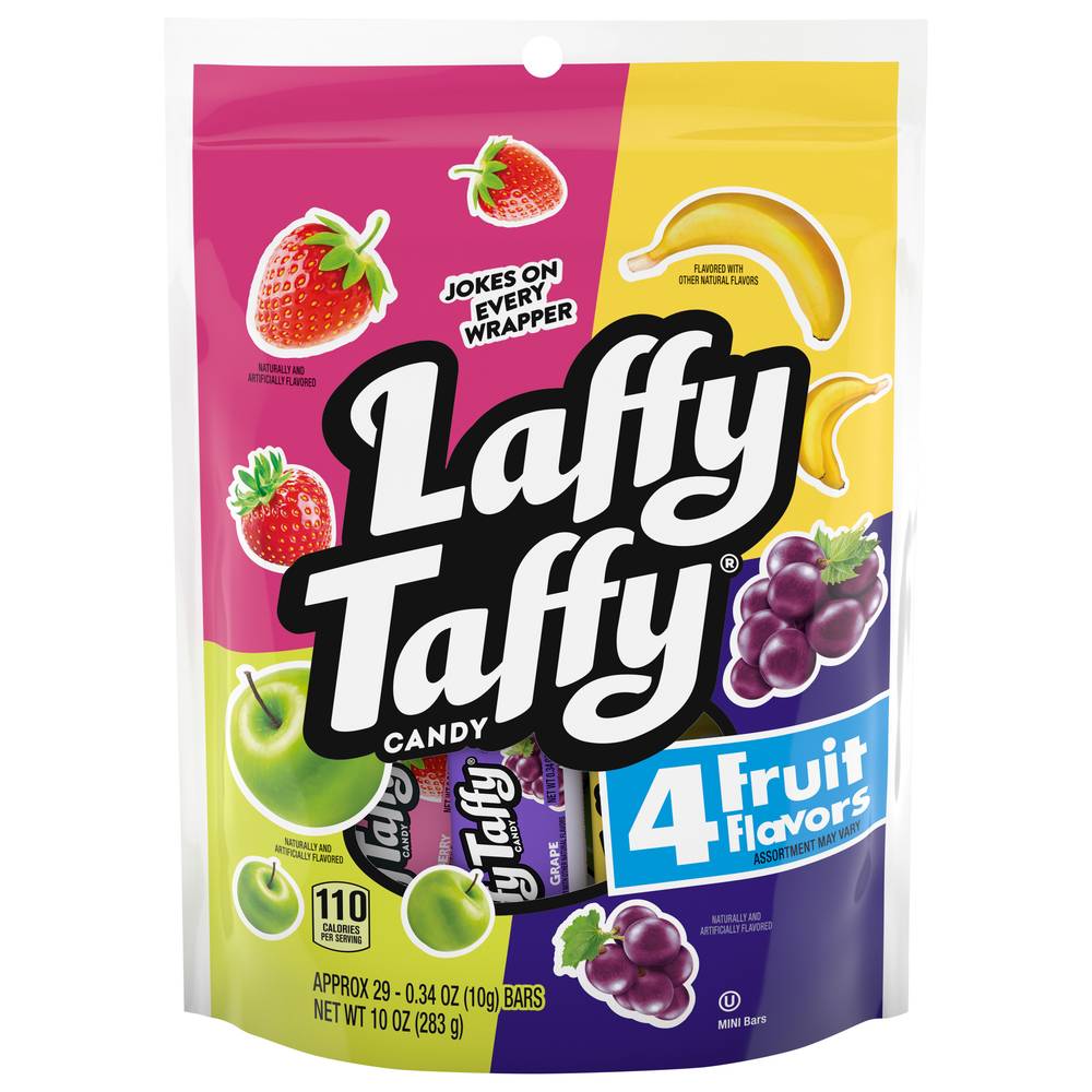 Laffy Taffy Individually Wrapped Mini Candy, Assorted (0.34 oz, 29 ct)