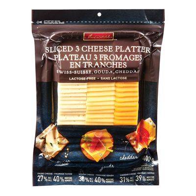 Irresistibles Lactose-Free Sliced 3 Cheese Platter (400 g)