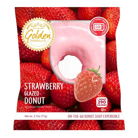 Golden Dough Strawberry Glazed Donut 2.7oz