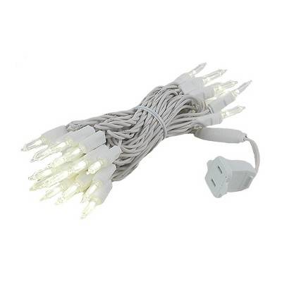 Novelty Lights Warm White 35 light T5 Traditional LED Christmas Mini Light Set (White Wire, 11.5 Feet)