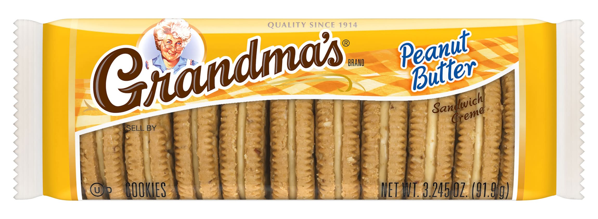 Grandma's Sandwich Creme Cookies, Peanut Butter (3.25 oz)