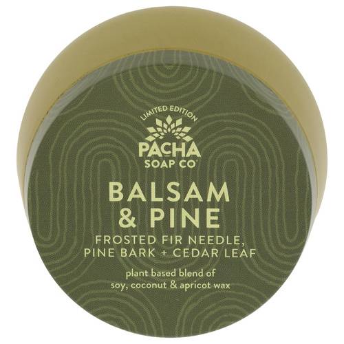 Pacha Soap Co Balsam & Pine Holiday Vivid Vintage Tin Candle