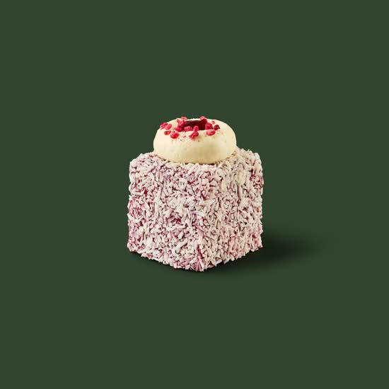 Raspberry & Coconut Cake Cube